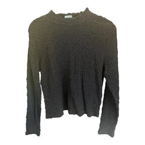 A New Day Black Textured Women's Top